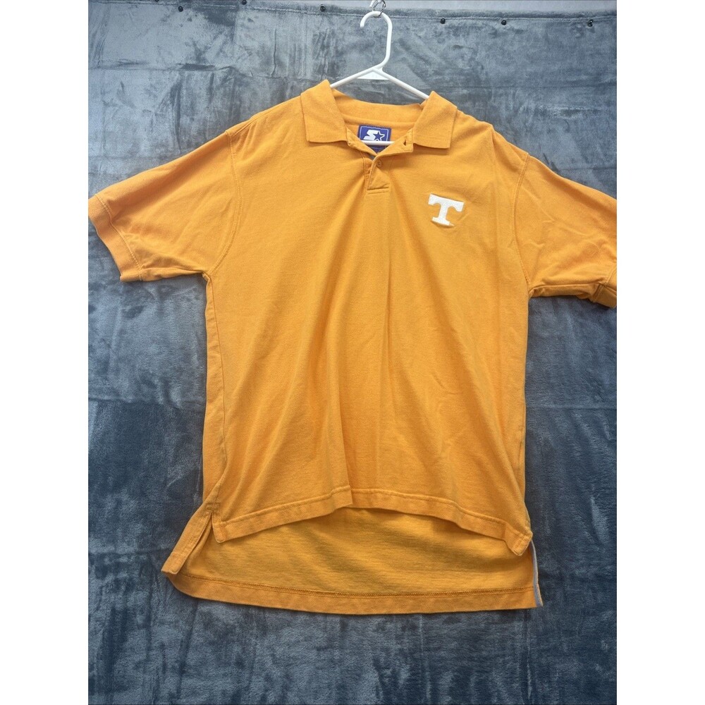 Starter Tennessee Volunteers Orange Polo Shirt Mens M Vintage UT Vols NCAA